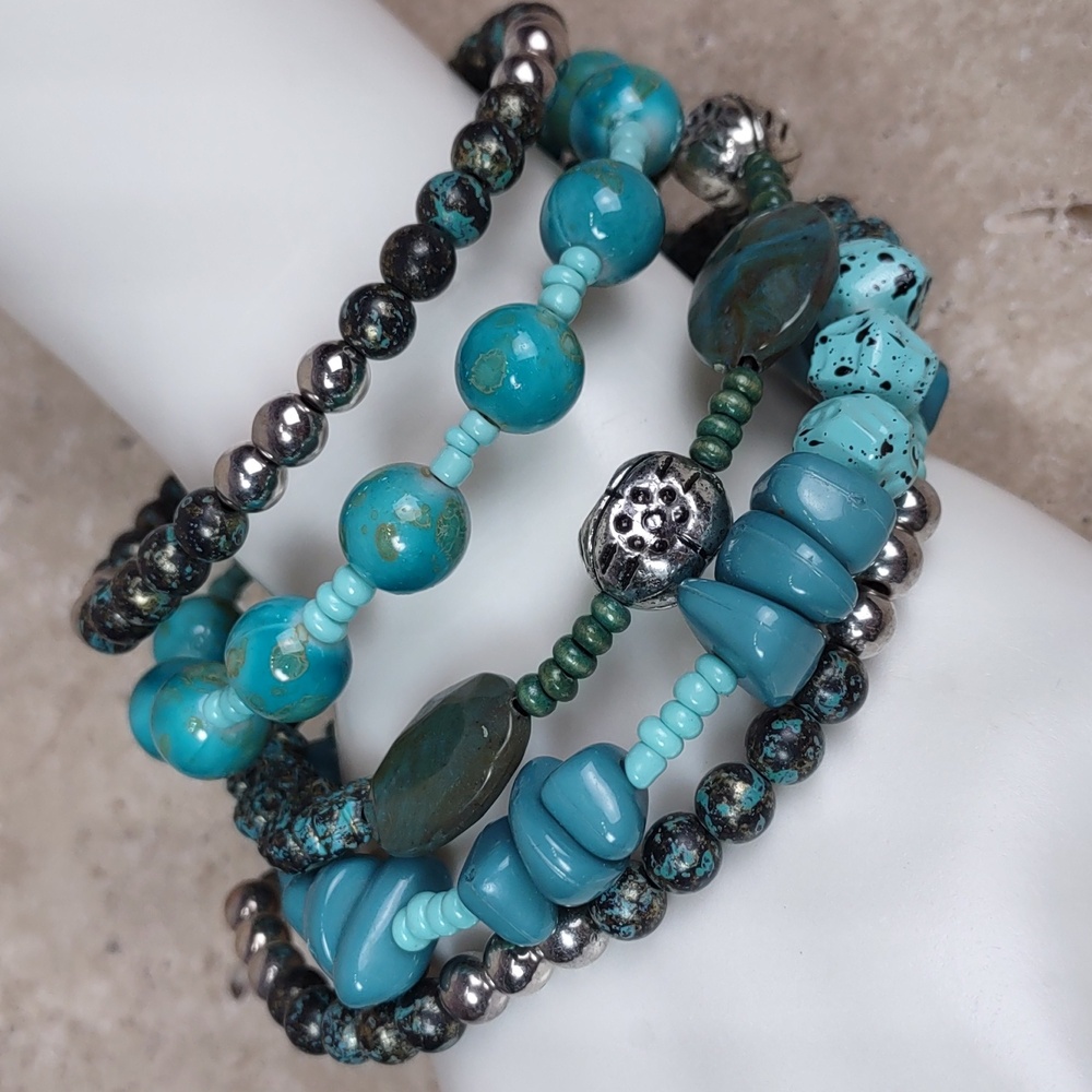 Beaded Coil Bracelet